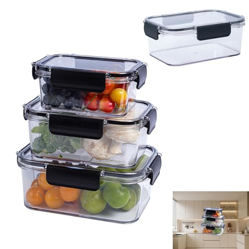 COMFOLIVING Frischhaltedose – Frischhaltedosen mit Deckel | Tragbare Snackbox für Gemüse | 800 ml Obst Gemüse Behälter Snackbox | Frischhaltedosen für Lebensmittel COMFOLIVING Frischhaltedose – Frischhaltedosen mit Deckel | Tragbare Snackbox für Gemüse | 800 ml Obst Gemüse Behälter Snackbox | Frischhaltedosen für Lebensmittel von COMFOLIVING