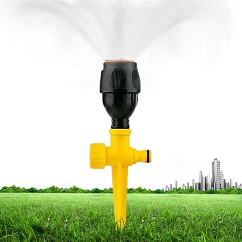COMFOLIVING Gartensprinkler, 360 Grad drehbare Sprinkler für Rasen, Auto-Bewässerungssystem Rasensprenger, verstellbares Bewässerungssystem Wassersprinkler mit ABS-Basis für Garten COMFOLIVING Gartensprinkler, 360 Grad drehbare Sprinkler für Rasen, Auto-Bewässerungssystem Rasensprenger, verstellbares Bewässerungssystem Wassersprinkler mit ABS-Basis für Garten von COMFOLIVING