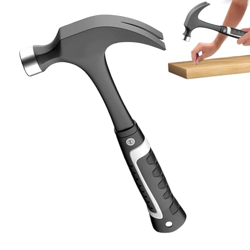 COMFOLIVING Hammer-Werkzeuge,Carpenter Hammer,Tragbarer Rasierklohammer mit Nagelabzieher - Gummihammer aus Kohlenstoffstahl, Rahmenhammer, kleines Hammerwerkzeug für Haushalt COMFOLIVING Hammer-Werkzeuge,Carpenter Hammer,Tragbarer Rasierklohammer mit Nagelabzieher - Gummihammer aus Kohlenstoffstahl, Rahmenhammer, kleines Hammerwerkzeug für Haushalt von COMFOLIVING