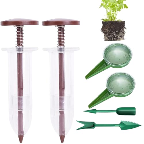COMFOLIVING Handgehaltener Garten-Pflanzgefäß, manuelles kleines Säwerkzeug-Set – Gartenwerkzeuge für Pflanzensäen, Bewässerung, Bodenlockerung, Graben COMFOLIVING Handgehaltener Garten-Pflanzgefäß, manuelles kleines Säwerkzeug-Set – Gartenwerkzeuge für Pflanzensäen, Bewässerung, Bodenlockerung, Graben von COMFOLIVING