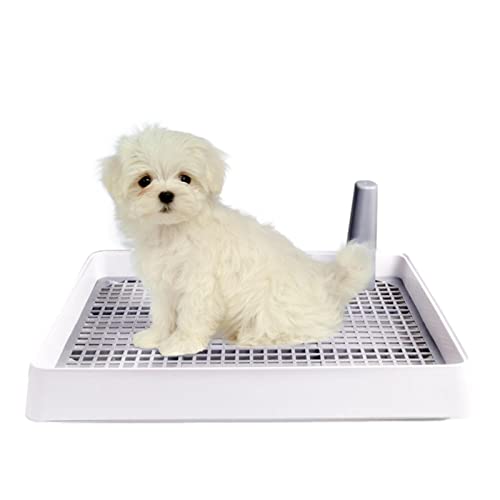 COMFOLIVING Hundetoiletten-Training, Haustier-Indoor-Trainingstoilette, Hundetöpfchen Toilette, Trainingstablett, Welpen-Urinier-Pad-Halter, tragbare Welpen-Trainingspad-Tablett, wiederverwendbare von COMFOLIVING