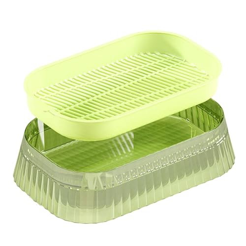 COMFOLIVING Katzengras-Pflanzgefäß, Samen-Keimschale für Katzengras, Haushaltskatzengrasbecher, praktischer Katzengraskasten Pflanzkasten mit geschichtetem Design, Hydrokultur-Katzengras-Pflanzgefäß COMFOLIVING Katzengras-Pflanzgefäß, Samen-Keimschale für Katzengras, Haushaltskatzengrasbecher, praktischer Katzengraskasten Pflanzkasten mit geschichtetem Design, Hydrokultur-Katzengras-Pflanzgefäß von COMFOLIVING