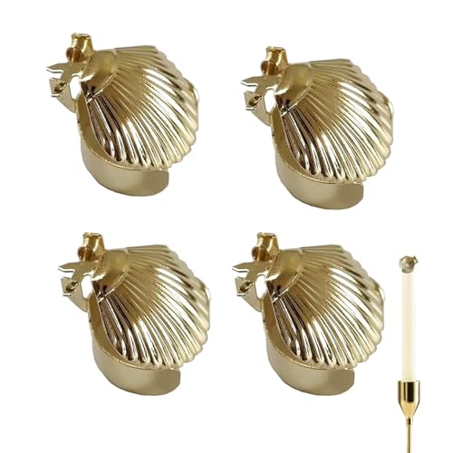 COMFOLIVING Kerzenlöscher - Automatischer Kerzenlöscher | Automatischer Kerzenverschluss | Kerzenlöscher zum Anzünden der Kerzenflamme | Kerzenlöschzeit mit Metallmuster von COMFOLIVING