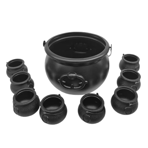 COMFOLIVING Kesseltopf - Hexenkessel | Plastikkessel | Candy Kettle Eimer | Halloween-Partydekorationen | Halloween Hexen Deko Kessel | Süßigkeiten-Servierschalen-Set für Halloween-Dekorationen COMFOLIVING Kesseltopf - Hexenkessel | Plastikkessel | Candy Kettle Eimer | Halloween-Partydekorationen | Halloween Hexen Deko Kessel | Süßigkeiten-Servierschalen-Set für Halloween-Dekorationen von COMFOLIVING