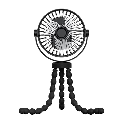COMFOLIVING Kinderwagen-Ventilator – Kinderwagen-Ventilator zum Anklippen | USB-wiederaufladbarer Kinderwagen-Ventilator mit 3 Geschwindigkeiten | Handventilator | Kinderwagen-Ventilator | tragbarer von COMFOLIVING