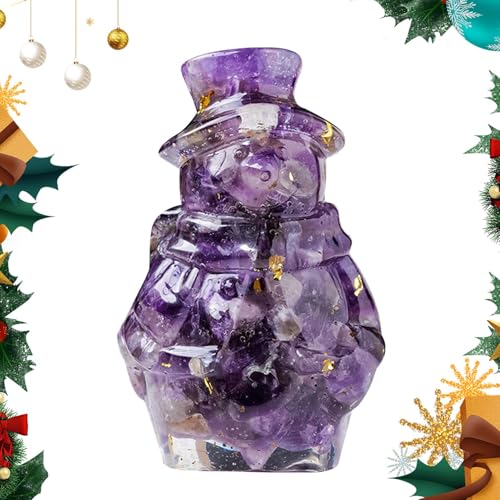 COMFOLIVING Kristallfiguren, Weihnachtskristall Figur Ornamente - Weihnachtsschmuck Weihnachtsdeko Urlaub Sammelfiguren Weihnachtsminiaturen für Innen von COMFOLIVING
