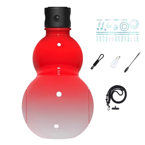 COMFOLIVING Kürbiswasserflasche, Kürbis-Wasserkocher, 30 oz Sportwasserflaschen, Reise-Trinkflasche mit Schraubverschluss Leckfest, chinesisch retroinspiriert wiederverwendbare Sportflasche von COMFOLIVING