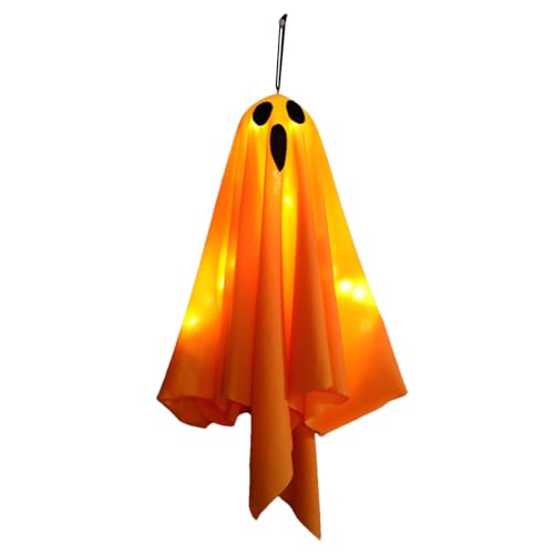 COMFOLIVING Light Up Ghost Decor,Halloween Lighted Geist - 20 Zoll Licht Up Spooky Urlaub Dekorationen - Geist mit 3 Modi LED- für Halloween-Dekorationen, Outdoor von COMFOLIVING