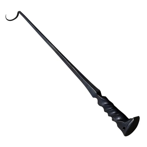 COMFOLIVING Pigtail Food Flipper, Fleischhaken Flipper | Handgemachte Metall robuste Fleischflipper für Küche | Multifunktionale Küchenhelfer, hängbarer BBQ Fleisch Drechsler Haken zum Grillen von von COMFOLIVING