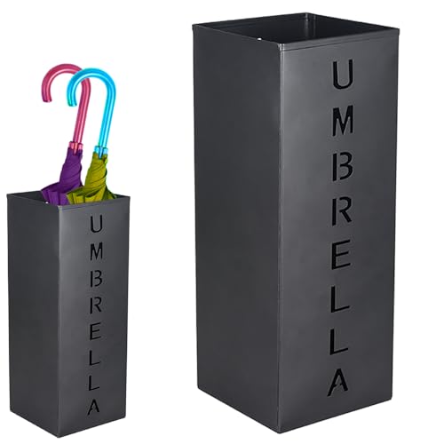 COMFOLIVING Regenschirmständer, großer Regenschirmkorb, großer Regenschirmkorb, Metall-Regenschirmhalter mit Leine, Mehrzweck-Regenschirm-Aufbewahrung für Regenschirm, Vase, Behälter und COMFOLIVING Regenschirmständer, großer Regenschirmkorb, großer Regenschirmkorb, Metall-Regenschirmhalter mit Leine, Mehrzweck-Regenschirm-Aufbewahrung für Regenschirm, Vase, Behälter und von COMFOLIVING