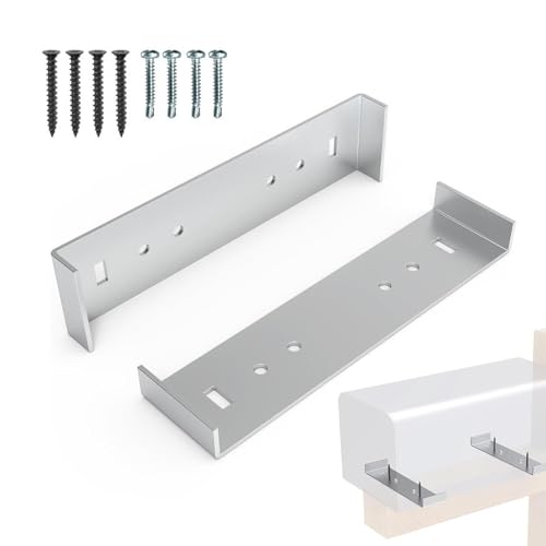 COMFOLIVING Reifenstütze, Briefkastenhalter für Pfosten,2pcs Aluminium schwere Brieftasche Halterung | Multifunktions-Silber Reifenmast, einfache Installation Montagezubehör für verbesserte COMFOLIVING Reifenstütze, Briefkastenhalter für Pfosten,2pcs Aluminium schwere Brieftasche Halterung | Multifunktions-Silber Reifenmast, einfache Installation Montagezubehör für verbesserte von COMFOLIVING