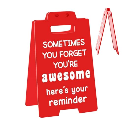 COMFOLIVING Schreibtischmotivierend,Positives Schreibtischdekor | Kleine Büroeinrichtung - Inspirierende Schreibtischdekorationen für Frauen, Schild zur Dekoration von Regalen für Bürobäder von COMFOLIVING