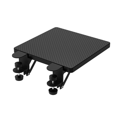 COMFOLIVING Schreibtischverlängerung, 1/2 ergonomische Tastaturablage, Schreibtischbefestigung, Armlehne für Komfort auf dem Schreibtisch, faltbares Tischregal für Schreibtisch-Organizer-Befestigung von COMFOLIVING