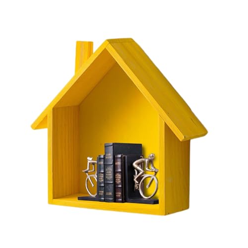 COMFOLIVING Schubladenhaus in Form eines Hauses, Curio - Rustikaler Holz Wandorganizer | Haushaltsregal Hausschild für Landhaus, niedliche kleine Raumdekoration von COMFOLIVING