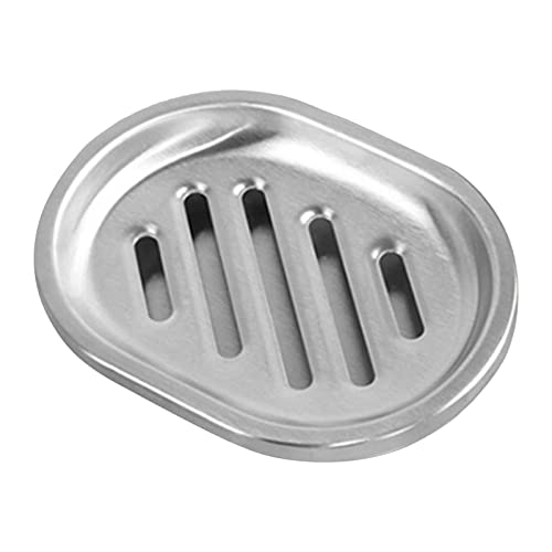 COMFOLIVING Seifenhalter aus Metall | Seifenschoner rostfrei mit Drainage - Abtropfseifenhalter Praktische Bar Dish Tray für Dusche, Küchenspülen COMFOLIVING Seifenhalter aus Metall | Seifenschoner rostfrei mit Drainage - Abtropfseifenhalter Praktische Bar Dish Tray für Dusche, Küchenspülen von COMFOLIVING