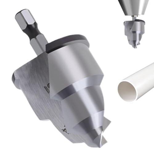 COMFOLIVING Spülbecken-Aufsatz für Metall, konische Bohrkronen für Rohre, PVC-Anschlussgeschmack, Schnellwechsel-Bit, Rohrbohrungswerkzeug, Bohrungsbits für Reparatur von COMFOLIVING Spülbecken-Aufsatz für Metall, konische Bohrkronen für Rohre, PVC-Anschlussgeschmack, Schnellwechsel-Bit, Rohrbohrungswerkzeug, Bohrungsbits für Reparatur von von COMFOLIVING