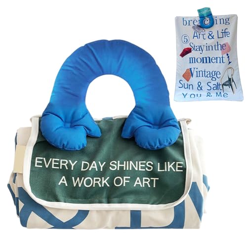 COMFOLIVING Strandmatte Sandfrei Wasserdicht,Picknickdecken Wasserdicht Faltbar | Extra große Picknickdecke für den Außenbereich mit Baumwolle gefülltem Griff - Sanddichtes faltbares Picknickzubehör COMFOLIVING Strandmatte Sandfrei Wasserdicht,Picknickdecken Wasserdicht Faltbar | Extra große Picknickdecke für den Außenbereich mit Baumwolle gefülltem Griff - Sanddichtes faltbares Picknickzubehör von COMFOLIVING