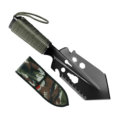 COMFOLIVING Überlebenschaufel,Camping Handkelle - Multifunktions-Handschaufel 9-in-1,Schaufeln zum Graben Kleine Schaufel Überleben, Oxford Tragetasche für Angeln von COMFOLIVING