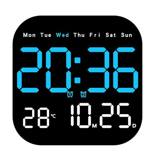Digitale Kalenderuhr - LED Demenz Uhr | Batteriebetriebene Digitaluhr mit Datum und Tag | Großbildanzeige Digitaluhr | Multifunktionaler digitaler Kalenderwecker für Zuhause Zimmer Digitale Kalenderuhr - LED Demenz Uhr | Batteriebetriebene Digitaluhr mit Datum und Tag | Großbildanzeige Digitaluhr | Multifunktionaler digitaler Kalenderwecker für Zuhause Zimmer von COMFOLIVING
