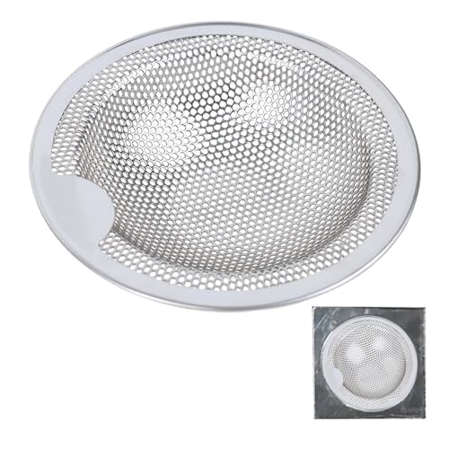 Edelstahl Slop Basket Filter Trap - Badezimmer Waschbecken Abflusssieb | Badewanne Dusche Abfluss Haarfalle | Küchenspüle Abflusssieb | Mesh Metall Spülbeckensieb Küche Abflusssieb mit Rand Edelstahl Slop Basket Filter Trap - Badezimmer Waschbecken Abflusssieb | Badewanne Dusche Abfluss Haarfalle | Küchenspüle Abflusssieb | Mesh Metall Spülbeckensieb Küche Abflusssieb mit Rand von COMFOLIVING