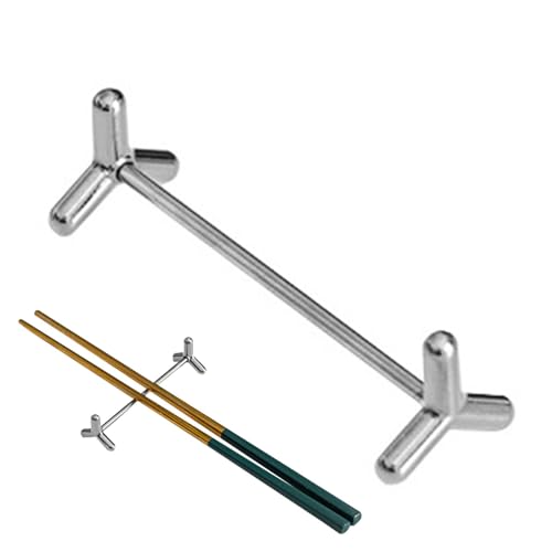 Essstäbchenhalter – Edelstahl-Löffel, Gabel, Essstäbchenablage, stabile japanische Essstäbchenablage, wiederverwendbare Essstäbchenablage, Essstäbchenablage, Löffel, Gabel, Ausstechständer für Zuhause von COMFOLIVING