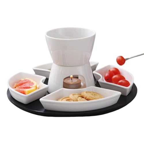 Fondue-Topf-Set – Schmelztopf für heiße Töpfe | Keramik-Butterwärmer Set | hochtemperaturbeständiges Fondue-Topf-Set, Keramik-Schmelz-Fondue-Topf-Set für Picknicks, Nachmittagstee, Strände, Partys Fondue-Topf-Set – Schmelztopf für heiße Töpfe | Keramik-Butterwärmer Set | hochtemperaturbeständiges Fondue-Topf-Set, Keramik-Schmelz-Fondue-Topf-Set für Picknicks, Nachmittagstee, Strände, Partys von COMFOLIVING