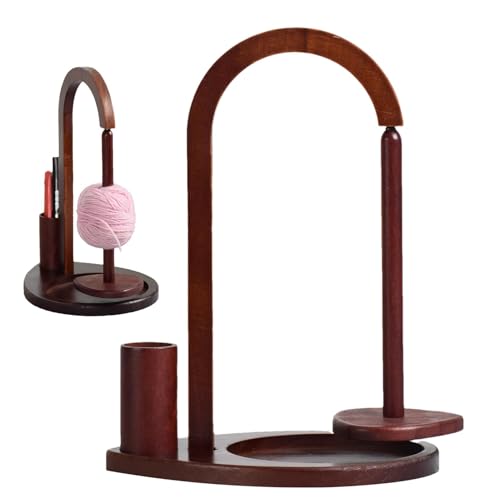 Garnhalter - Magnetischer Wollhalter mit Häkelnadel-Aufbewahrungsbox | Vertikale Wollhalter beim Häkeln | Pendelgarnspender | Garnspinner | Garnständer Organizer Häkelzubehör von COMFOLIVING