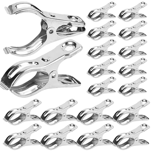 Green House Pflanzgefäß-Clips, Netz, Garten-Gewächshaus-Klemmen, Netz, Metall-Gartenclips-Set, Metall-Gartenclips mit starkem Griff, robuste Pflanzennetz, Gartenklemmen Cemeli von COMFOLIVING