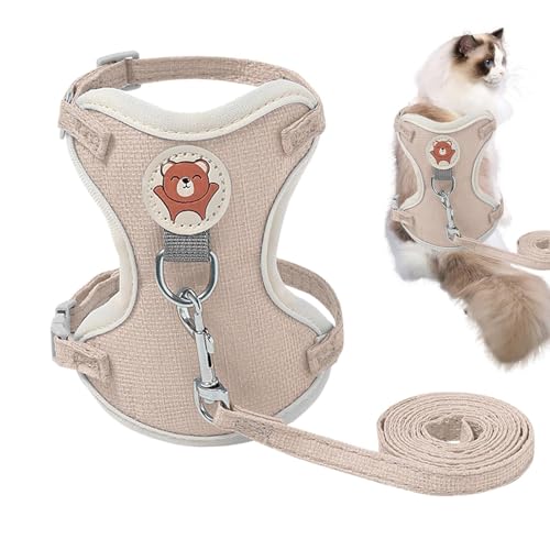 Hundegeschirr – ausbruchsicheres Kätzchen-Geschirr, Katzengeschirr-Set, verstellbares Westengeschirr, Hundeweste, Traktion, kleines Kätzchen, Katzengeschirr, atmungsaktives Haustier-Outdoor-Geschirr Hundegeschirr – ausbruchsicheres Kätzchen-Geschirr, Katzengeschirr-Set, verstellbares Westengeschirr, Hundeweste, Traktion, kleines Kätzchen, Katzengeschirr, atmungsaktives Haustier-Outdoor-Geschirr von COMFOLIVING
