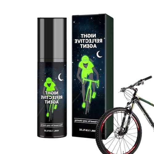 Im Dunkeln leuchtende Sprühfarbe, 100 ml, reflektierende Sprühfarbe, Nachtsicht, lang anhaltende reflektierende Farbe, leuchtende Sprühfarbe für Kleidung von COMFOLIVING