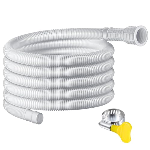 Luftentfeuchter-Ablaufschlauch – Luftentfeuchter-Ablaufschlauch 2,5 m mit Verbindungsklemme | 2,4 m flexibler Ablaufschlauch mit schneidbarem Gummi-Adapter | Gute Abdichtung Ablaufschlauch für Luftentfeuchter-Ablaufschlauch – Luftentfeuchter-Ablaufschlauch 2,5 m mit Verbindungsklemme | 2,4 m flexibler Ablaufschlauch mit schneidbarem Gummi-Adapter | Gute Abdichtung Ablaufschlauch für von COMFOLIVING