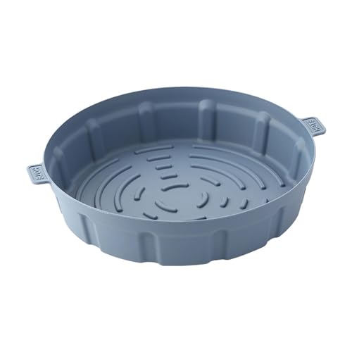 Luftfritteusen-Einlagen, Silikon-Luftfritteusenpapier, lebensmittelechte Doppel-Luftfritteusen-Einsätze mit Griff, hält Temperaturen stand, Sable Air Fryer Liners, antihaftbeschichtete von COMFOLIVING