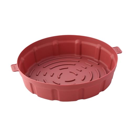 Luftfritteusen-Einlagen, Silikon-Luftfritteusenpapier, lebensmittelechte Doppel-Luftfritteusen-Einsätze mit Griff, hält Temperaturen stand, Dispo Sable Air Fryer Liners, antihaftbeschichtete von COMFOLIVING