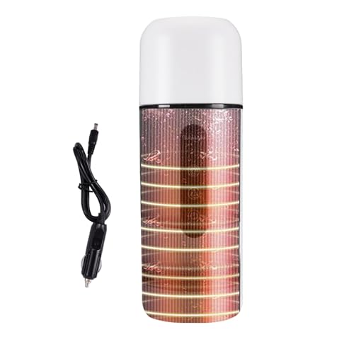 Reisebecher, Reise-Kaffeetasse aus Edelstahl, 12 V/24 V, Updates, Temperaturkontrolle, schnelle Erwärmung, Warmwasserbecher mit AUT-Rührfunktion von COMFOLIVING