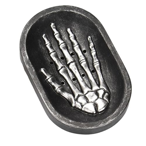 Seifenhalter – Skelett-Handseifenschale | Harz-Seifenetui | Reinigungsschwammhalter | Badezimmer-Abflussschale | Halloween-Shampoo-Bar-Aufbewahrungsschale | Skelett-Tablett für Fitnessstudio Seifenhalter – Skelett-Handseifenschale | Harz-Seifenetui | Reinigungsschwammhalter | Badezimmer-Abflussschale | Halloween-Shampoo-Bar-Aufbewahrungsschale | Skelett-Tablett für Fitnessstudio von COMFOLIVING