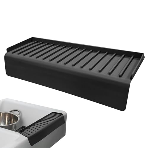 Spritzschutz für die Küchenspüle, Tropffangschale für Küche, Spülbeckenschutz, Spülbeckenmatte, Spritzschutz, Silikon-Wasserhahn-Griff, Tropffangmatte für Küchenhelfer von COMFOLIVING