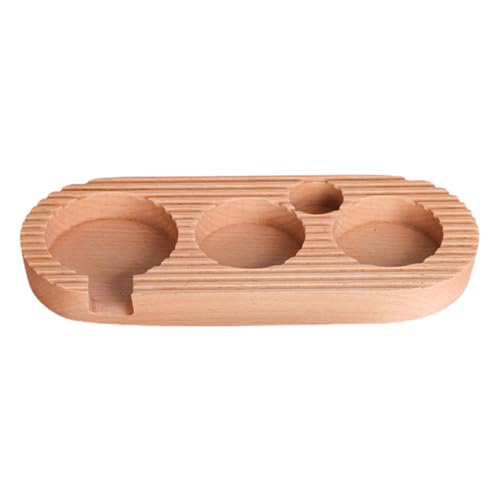 Tamping Station, Kaffee Tamping Station, Kaffeemaschine Griff Basis, Holz Kaffee Tamping Station, Espresso Tamper Holder Matte Stand Anti-Rutsch-Basisständer, Kaffee Tamper Halter von COMFOLIVING