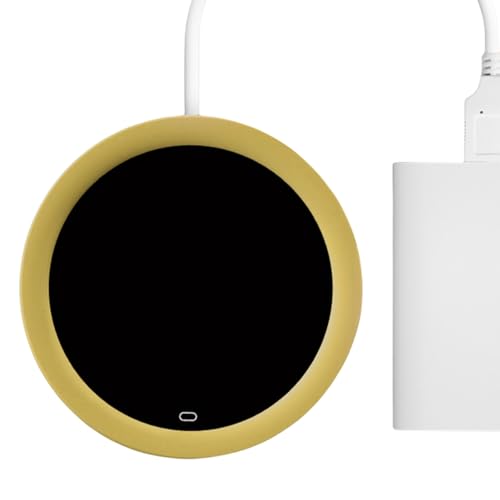 Untersetzer mit Heizung, Tassenwärmer mit automatischem Ein- / Ausschalten, Kaffeetassenwärmer mit Mikrogravitationsinduktion für Schreibtisch, USB-Schnittstelle, elektrischer Tassenwärmer von COMFOLIVING