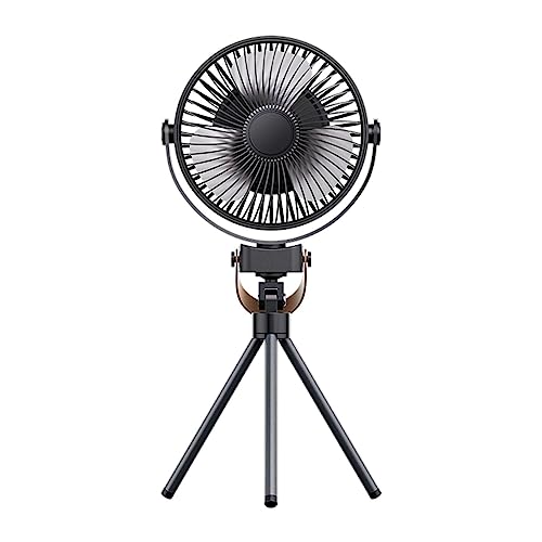 Ventilator für Kinderwagen, Schreibtischventilator mit Stativ, wiederaufladbar, um 360 Grad drehbarer Ventilator für Zelt, mit LED-Licht, tragbarer Ventilator zum Aufhängen, leicht, S Ventilator für Kinderwagen, Schreibtischventilator mit Stativ, wiederaufladbar, um 360 Grad drehbarer Ventilator für Zelt, mit LED-Licht, tragbarer Ventilator zum Aufhängen, leicht, S von COMFOLIVING