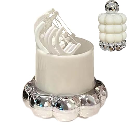 Zahnstocherspender – Zahnstocherhalter | Qtip Spender Kreativer Zahnseide Pick Halter | Kreativer Zahnseide Pick Halter Qtip Spender | Leichter Luxus-Wattestäbchen-Behälter für Zahnstocher Floss Zahnstocherspender – Zahnstocherhalter | Qtip Spender Kreativer Zahnseide Pick Halter | Kreativer Zahnseide Pick Halter Qtip Spender | Leichter Luxus-Wattestäbchen-Behälter für Zahnstocher Floss von COMFOLIVING