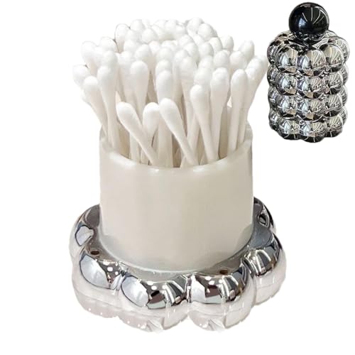 Zahnstocherspender – Zahnstocherhalter | Qtip Spender Kreativer Zahnseide Pick Halter | Kreativer Zahnseide Pick Halter Qtip Spender | Leichter Luxus-Wattestäbchen-Behälter für Zahnstocher Floss Zahnstocherspender – Zahnstocherhalter | Qtip Spender Kreativer Zahnseide Pick Halter | Kreativer Zahnseide Pick Halter Qtip Spender | Leichter Luxus-Wattestäbchen-Behälter für Zahnstocher Floss von COMFOLIVING