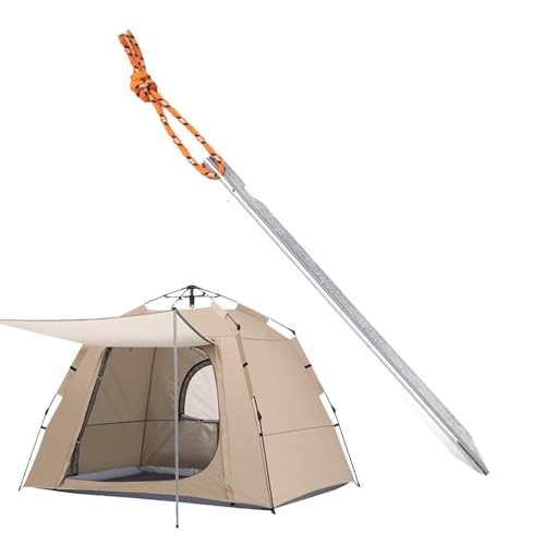 Zeltheringe – Aluminium Pop-Up-Heringe mit Zugseilen | 17,8 cm große Zeltheringe aus robustem Metall | Zeltheringe von COMFOLIVING