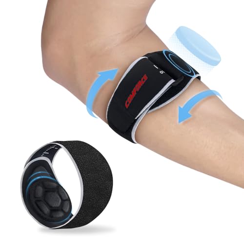 COMFORCE Ellenbogenbandage für Tendonitis Ellenbogen Relief, einstellbare Arm Unterarm Bandage Bands mit Kompression Pad präzise Unterstützung für Unterarm, Tendonitis Schmerzlinderung von COMFORCE