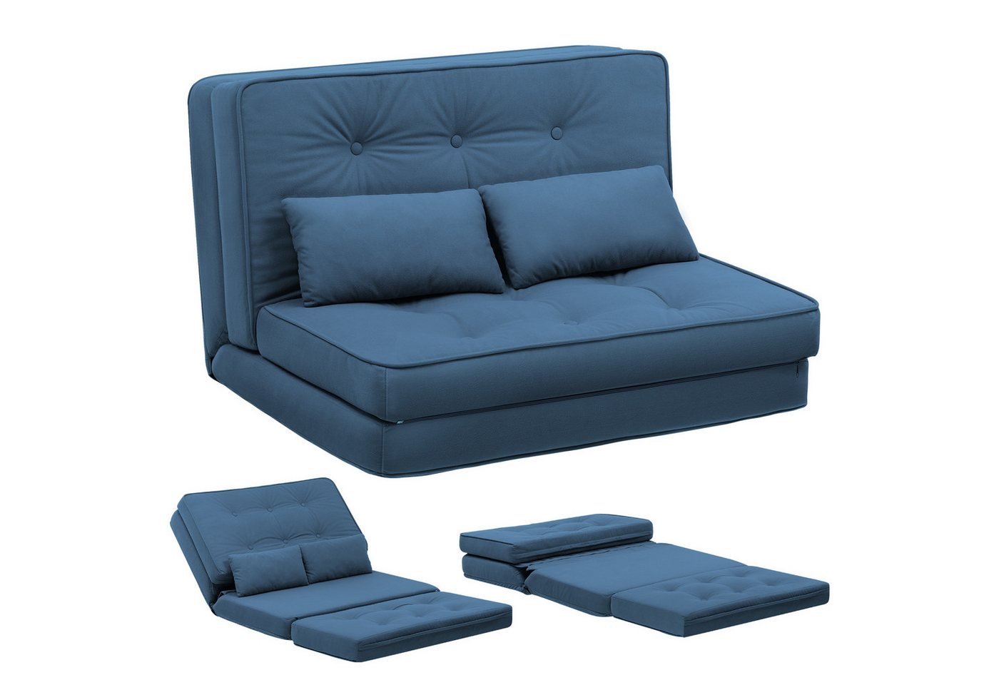 COMHOMA Kindersofa Schlafsofa Bodensofa Klappbar Bodensessel mit Schlaffunktion bettsofa von COMHOMA