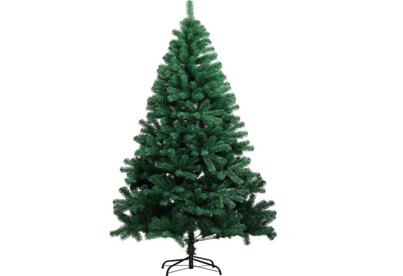 COMHOMA Künstlicher Weihnachtsbaum Weihnachtsdeko 195cm PVC Material mit 1000+ Spitzen Thickened Branches, Foldable abziehbar mit robuster Sockel von COMHOMA