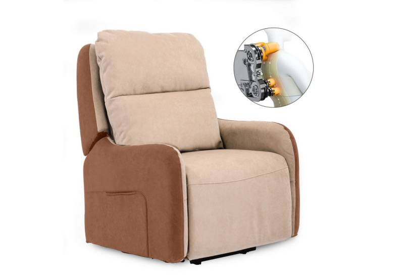 COMHOMA Massagesessel Elektrischer Relaxsessel mit Power Lift, SL-Massagefunktion von COMHOMA