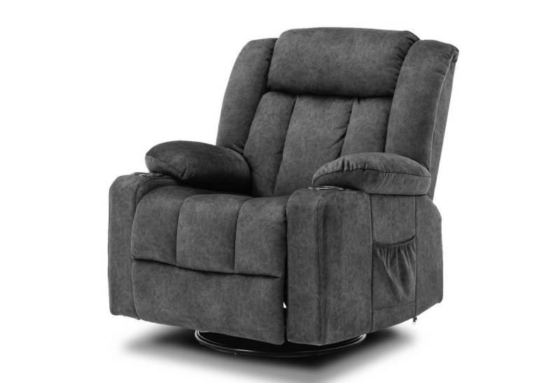 COMHOMA Relaxsessel TV-Sessel Fernsehsessel Ruhesessel mit Wippfunktion, 360° drehbar von COMHOMA