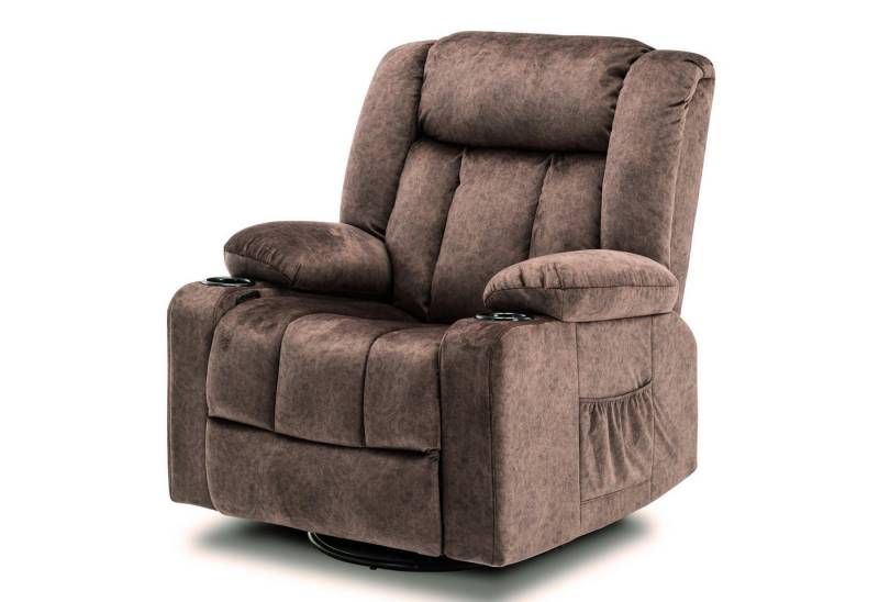 COMHOMA Relaxsessel TV-Sessel Fernsehsessel Ruhesessel mit Wippfunktion, 360° drehbar von COMHOMA