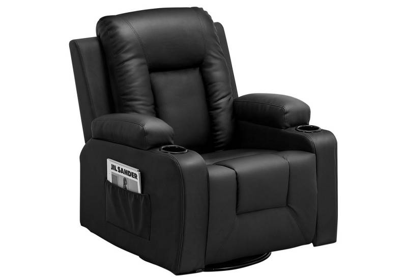 COMHOMA Relaxsessel Massagesessel Fernsehsessel mit Liegefunktion Vibration Heizung, mit Relaxfunktion von COMHOMA