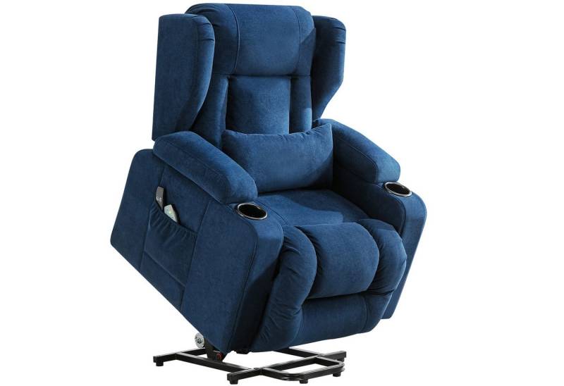 COMHOMA Relaxsessel Relaxsessel Aufstehhilfe Massagesessel mit Stoffoberfläche, mit Relaxfunktion von COMHOMA